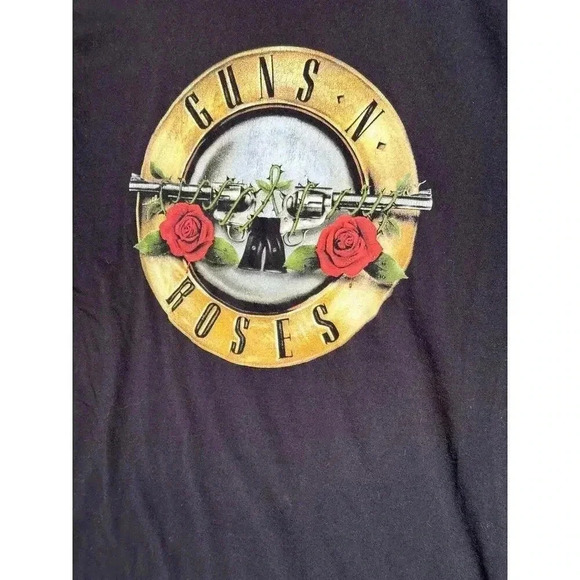 Guns N Roses Official Logo Concert T-Shirt Rock Band Unisex - XL - Picture 5 of 8